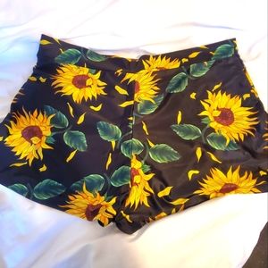 Shein Sunflower Swim Shorts